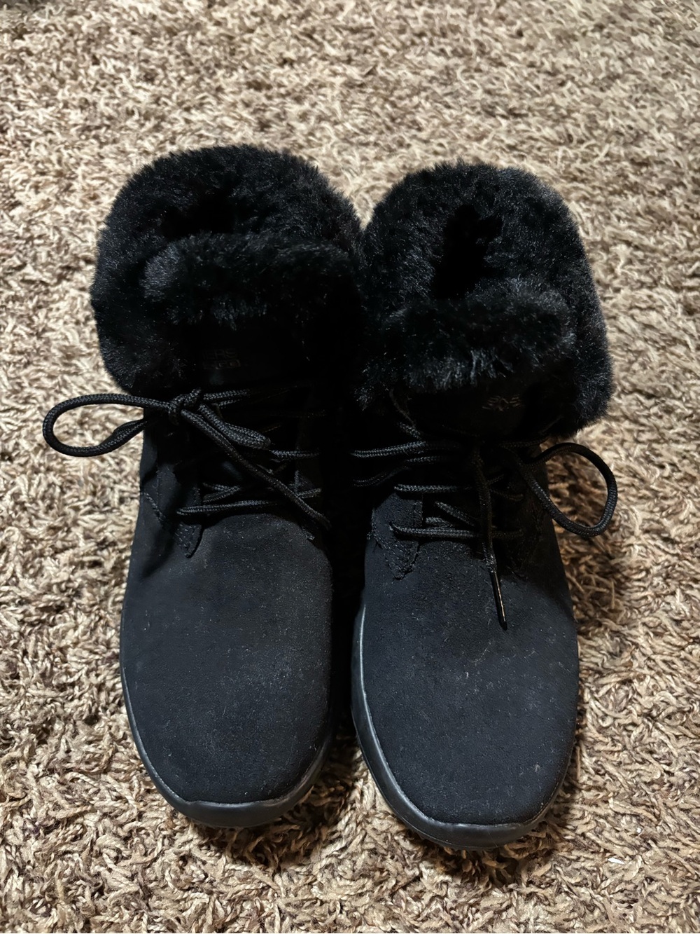 Skechers On The Go Joy Lush Ankle Boot Black Women’s Size 6